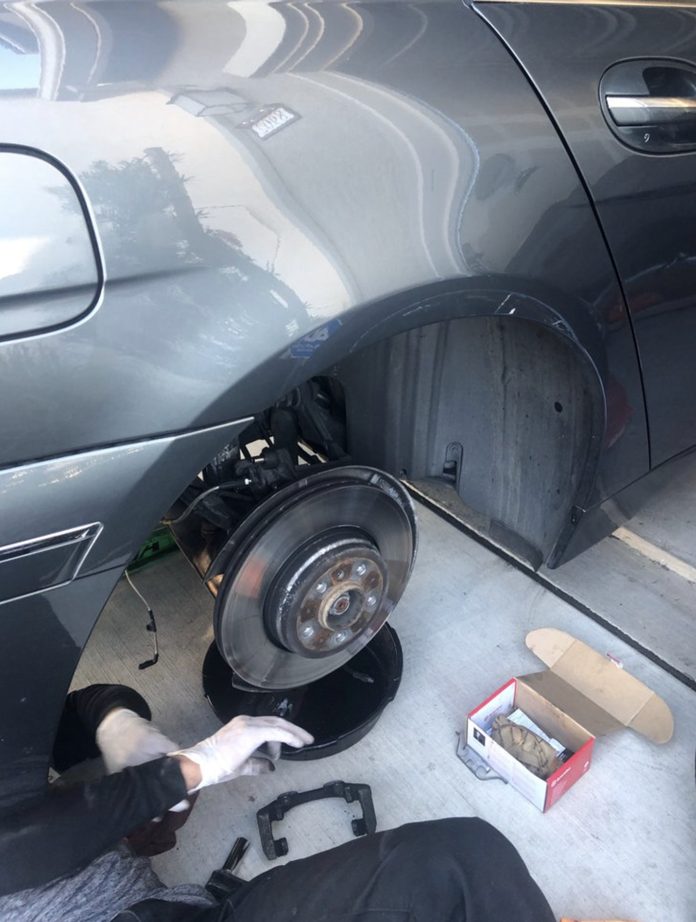 this image shows brake repair in Pittsburgh, PA